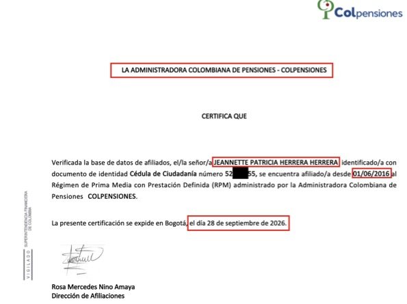 emiliolagos1's tweet photo. Estimada @SoyJerome__  unas preguntitas,

¿Es cierto que la señora Jeannette Patricia Herrera, su respetada madre es AFILIADA activa en Colpensiones?

¿Ella hace parte de una pirámide?

¿Usted no la ha asesorado para que se salga de han mal negocio?

¿Colpensiones es pirámide en redes, Pero en su familia es un plan pensional?

Atento a sus respuestas

Emiliosky