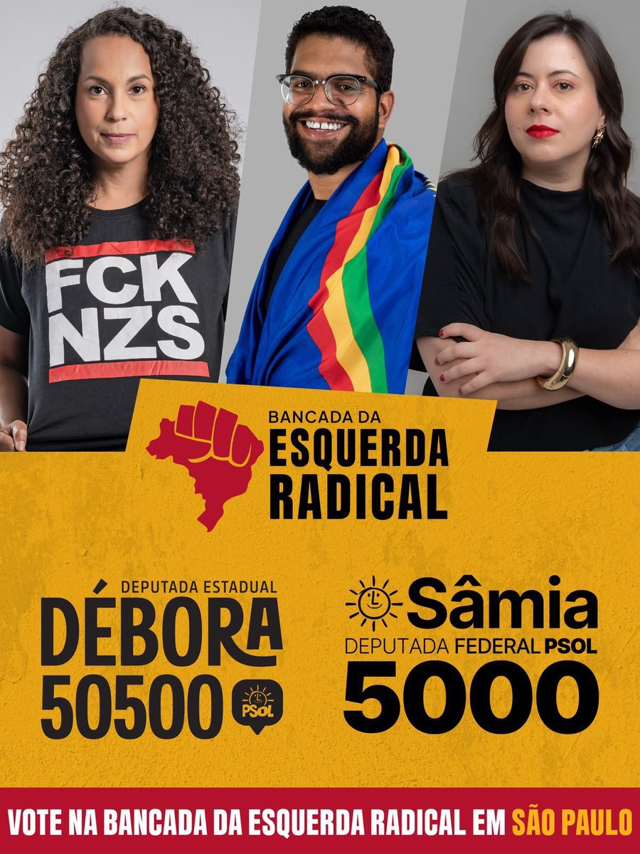 Puertua's tweet photo. @noiraint Votar no Caio não dá kkkk. O cara é filho do Márcio França e tá em dobrada com o Paulo Alexandre.

Prefiro a @deborapsol, parceira da Samia na baixada https://t.co/CMfReNFpHM