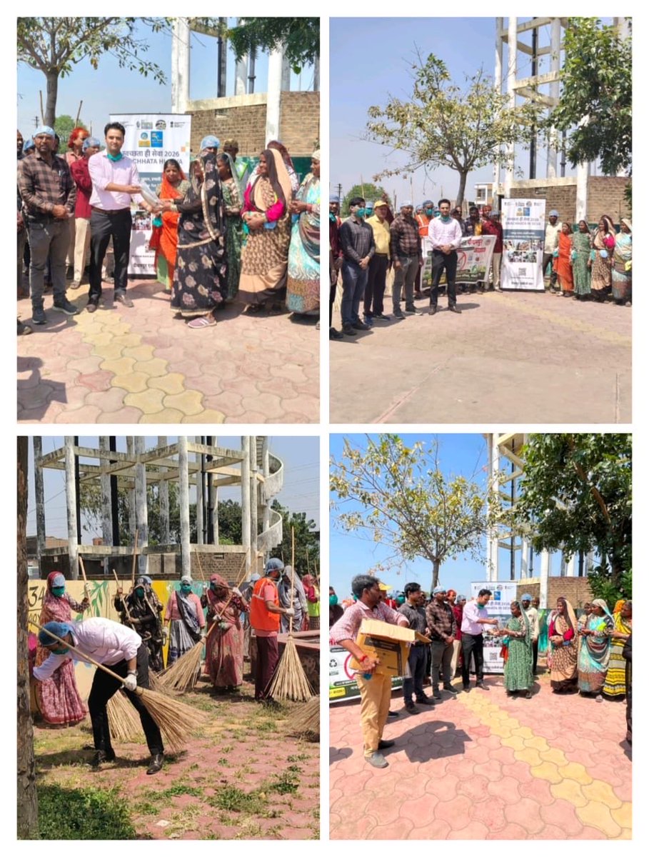 BPCLIndore's tweet photo. As part of #SwachhtaHiSeva program #BPCL team honoured over 100 Safai Mitras of Nagar Palika Parishad, Pithampur. 

A big THANK YOU to the frontline heroes for keeping our community clean, green, and healthy! 🤝✨

#SwachhBharat #BPCLLPG #CommunityEngagement #Bharatgas https://t.co/0VLpFaadwV