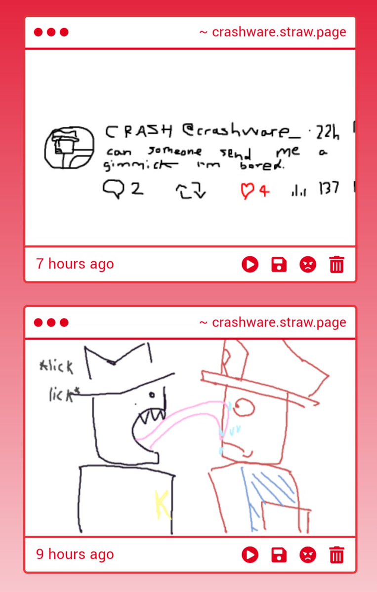 crashware_'s tweet photo. these made me giggle like a stupid ididot thank you https://t.co/wFiEfkD2oF