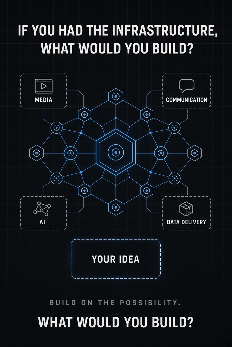 ThejesterVerse's tweet photo. IF YOU HAD @cellframenet INFRASTRUCTURE TO BUILD ON, WHAT WOULD YOU CREATE?

This is the question I keep coming back to.

KelVPN demonstrates that decentralized infrastructure can be turned into an actual service.

But one working service doesn't have to be the end of the story.

It can be the starting point.

Cellframe has described a Service Network direction that could potentially extend the existing backbone into additional service categories.

Some of the directions mentioned include:

• CDN
• Business messenger
• Decentralized inference
• AV restreaming

Again, these are directions, not products I'm claiming are already live.

So let's take the idea one step further.

Forget the existing examples for a moment.

Imagine you're building on the infrastructure yourself.

What problem would you solve?

Maybe it's something related to:

→ Data delivery
→ AI computing
→ Communication
→ Media distribution
→ Privacy
→ Developer infrastructure
→ Decentralized storage
→ Something completely different

The most interesting part of decentralized infrastructure isn't simply that it is decentralized.

It's what people can actually build with it.

A network becomes more meaningful when developers, businesses, and communities can turn its underlying infrastructure into useful services.

That's why I think this conversation should be bigger than:

“What feature comes next?”

The better question might be:

“What service should exist next?”

So I'm throwing this one to the Cellframe community:

If you had the infrastructure, the network, and the freedom to experiment...

WHAT WOULD YOU BUILD?

Drop your idea below.

@cellframenet