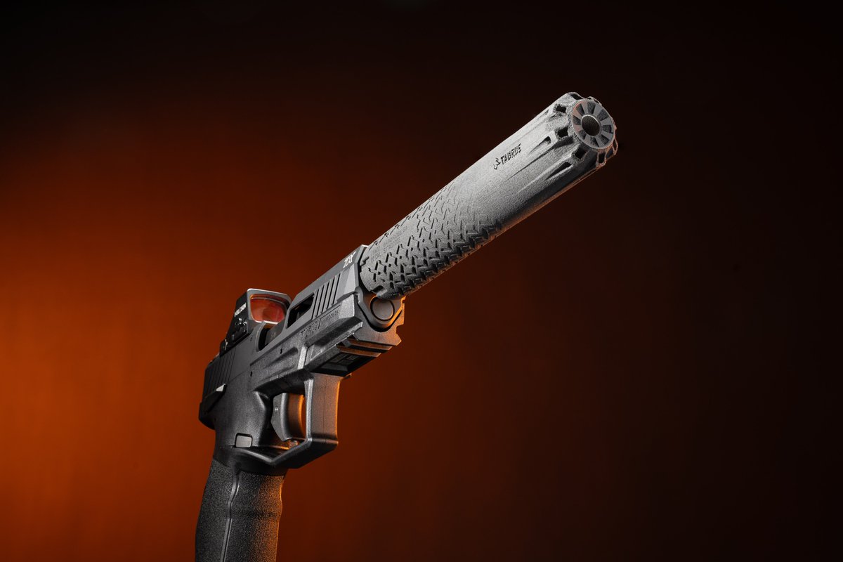 TaurusUSA's tweet photo. Small caliber. Serious suppression.
The TTX22™ is a lightweight rimfire suppressor built for .22 LR, .22 WMR, .17 HMR and 5.7x28mm—making it a versatile addition to your favorite rimfire setup.
And yes, it pairs perfectly with the TaurusTX™ 22.
#TaurusUSA #TTX22 https://t.co/ta6vUJ3BZS