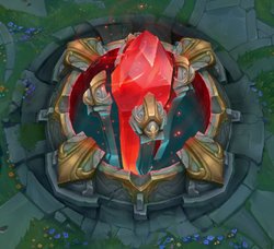 Zzzzc_s's tweet photo. @veilmntgf O objetivo do jogo é destruir o Nexus do inimigo 
Essa porrinha aí 

E basicamente ganha quem fica mais forte primeiro o suficiente para passar a língua de defesa e destruir ele 

Nunca jogou? https://t.co/SPxWAFQzLk