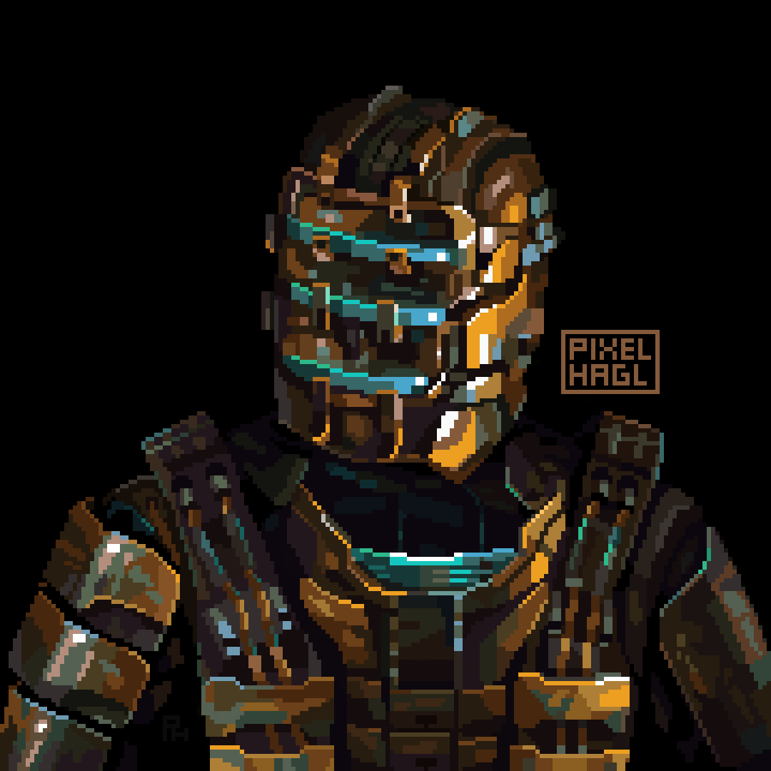 Pixel_Hagl's tweet photo. Isaac Clarke from Dead Space 
#DeadSpace https://t.co/lYUwFHf8s6