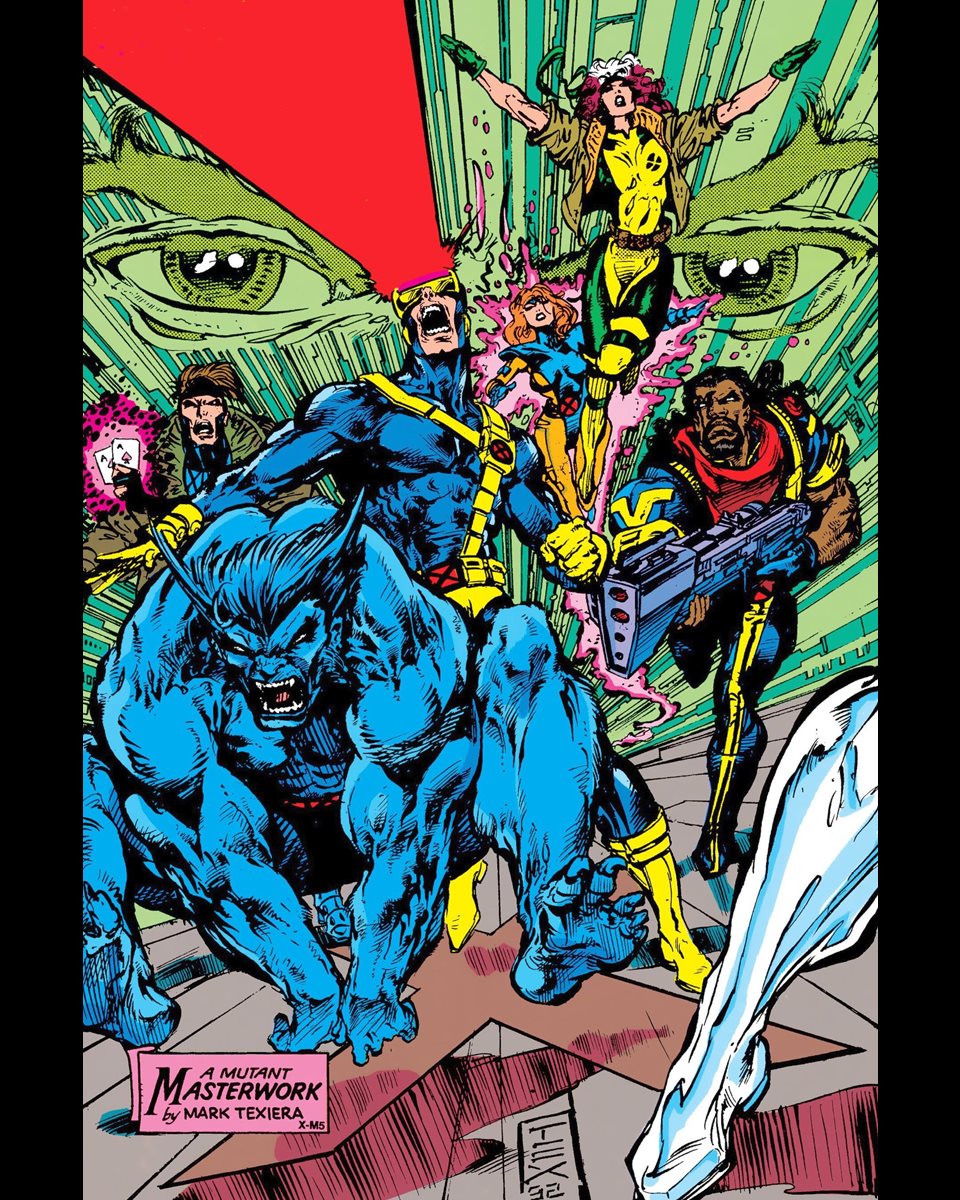ClassicXMen's tweet photo. The X-Men by Mark Texiera. https://t.co/fyuXVqtKD7