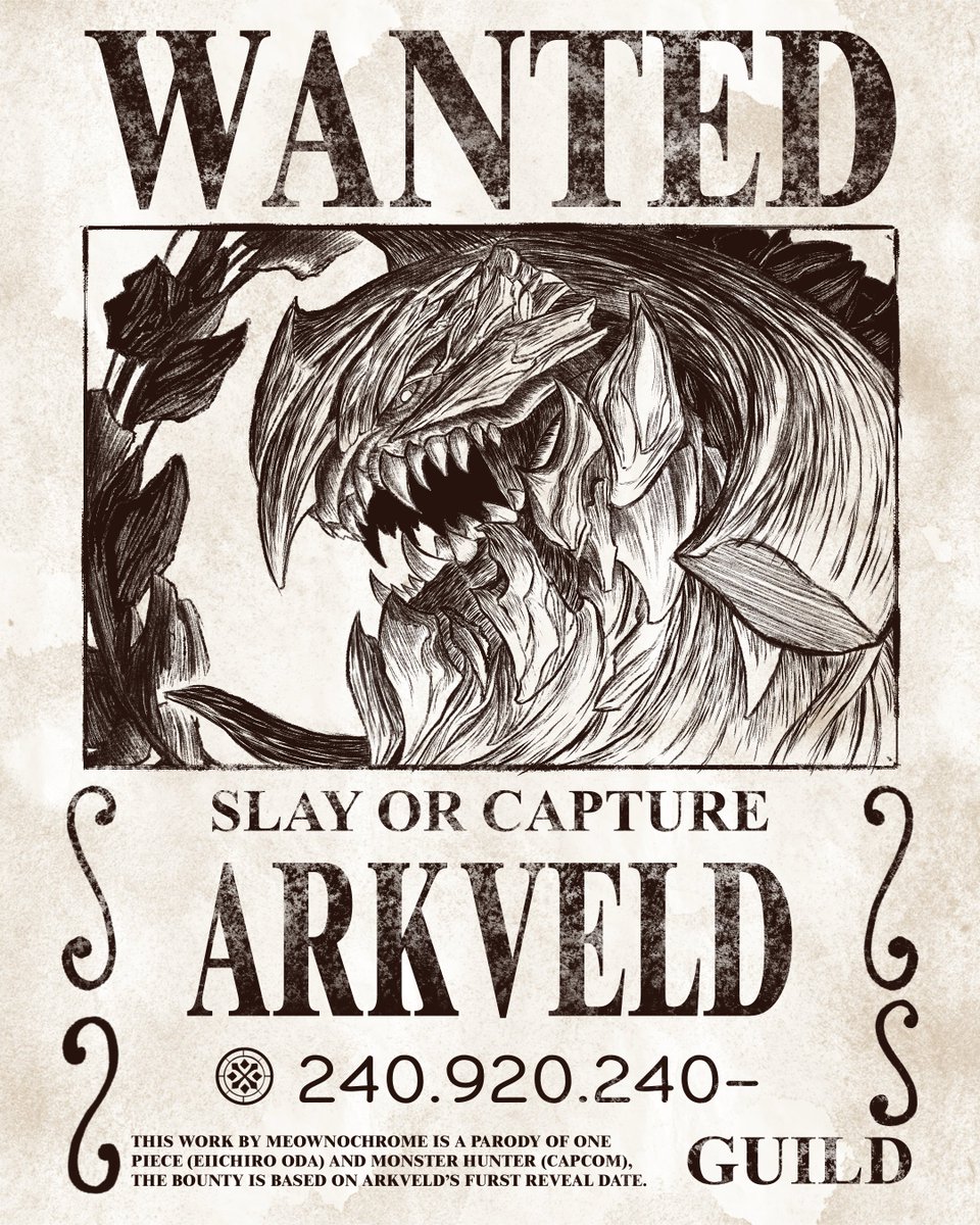 meownochromee's tweet photo. The wyvern who ascended from extinction.

The White Wraith Arkveld! 

Bounty:

#MHWilds #MonsterHunter https://t.co/fyxbDh9skl