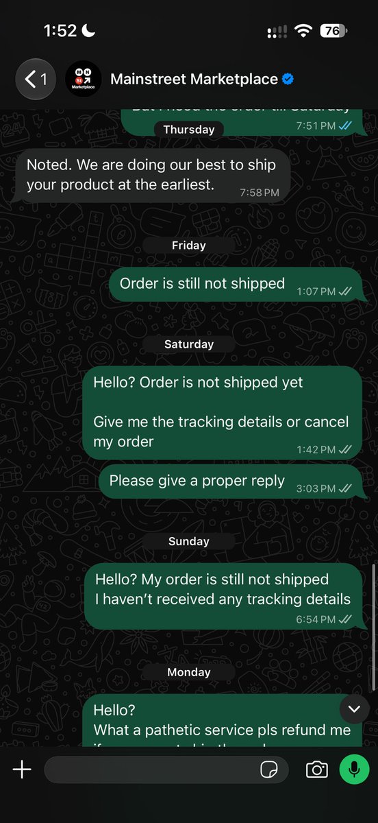 ayush_ganatra's tweet photo. 2/3
and it still isn’t shipped after 10 days of ordering.
I’ve repeatedly followed up, only to receive assurances and new timelines that weren’t met. I was eventually told the delay was because the supplier was unavailable.
After your X post on 27 June, I genuinely thought that – https://t.co/iAVzOM7E8B