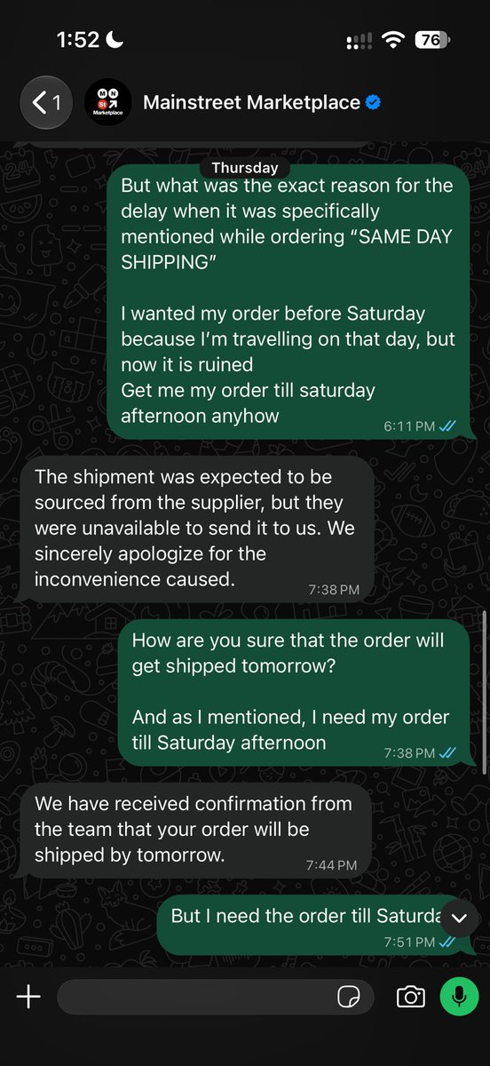 ayush_ganatra's tweet photo. 2/3
and it still isn’t shipped after 10 days of ordering.
I’ve repeatedly followed up, only to receive assurances and new timelines that weren’t met. I was eventually told the delay was because the supplier was unavailable.
After your X post on 27 June, I genuinely thought that – https://t.co/iAVzOM7E8B