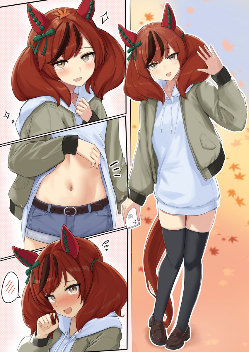 miyamaV2's tweet photo. 待ち合わせネイチャ
少し照れネイチャ
ちゃんと履いてるネイチャ（？）
見つめてたのバレて更に照れるネイチャ https://t.co/33MMfN2sH0