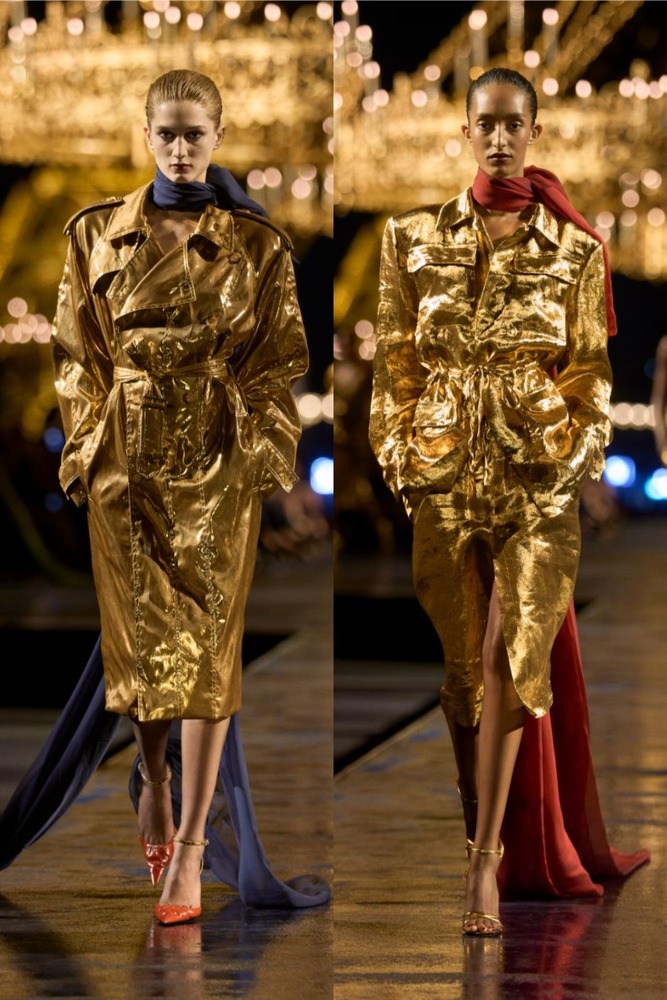 fashionpressnet's tweet photo. サンローラン(Saint Laurent) 2027年夏ウィメンズコレクション - https://t.co/dY608PjqIY https://t.co/MQgwhk0YUM