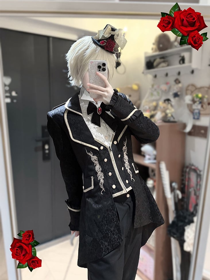 Belchic7's tweet photo. 🌹🎩薔薇とリボンの英国皇子コーデ🎩🌹 https://t.co/lFRk9gfjaP