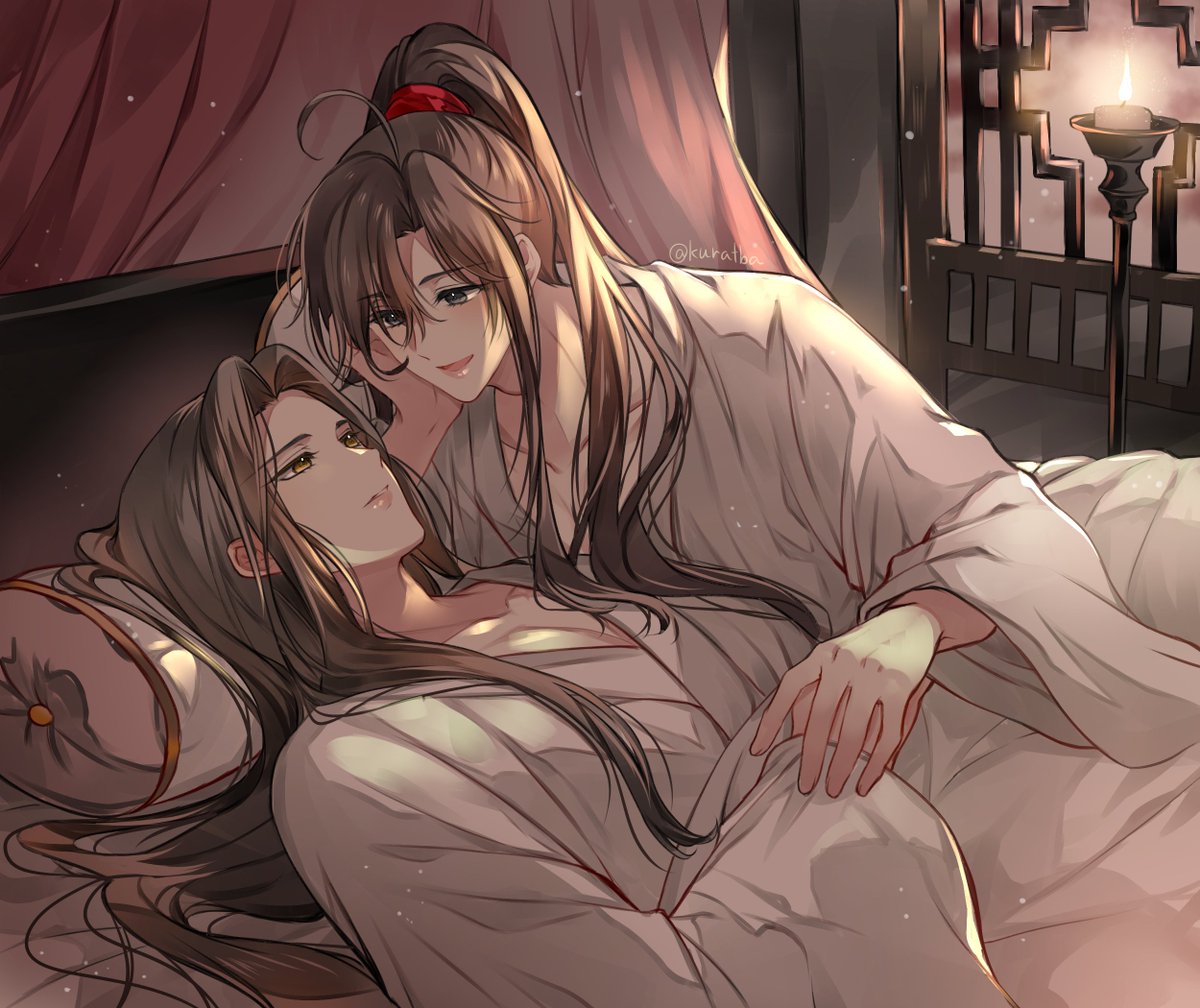 kuratba's tweet photo. 羨哥哥の添い寝  #MDZS https://t.co/uGZob7k6Pw