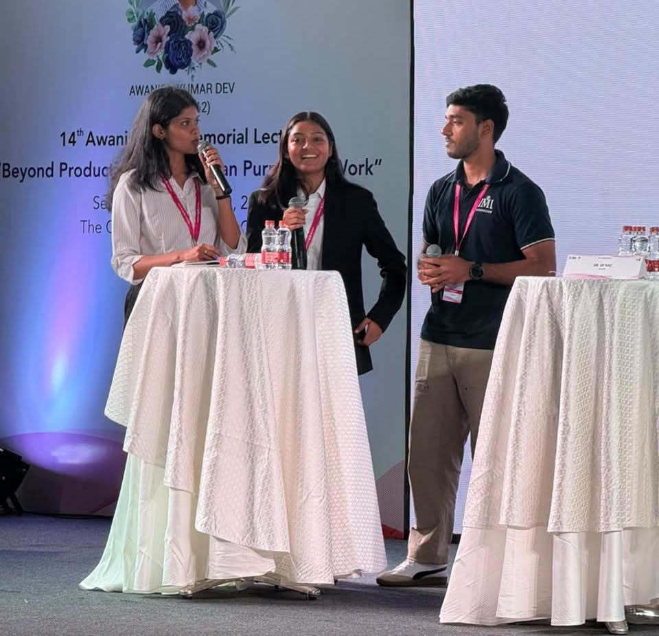 ksombbsr's tweet photo. The 14th Awanish Dev Memorial Lecture was organised by @XISSRanchi and @Maruti_Corp  India Limited, in collaboration with @NHRDN, India, and the @nhrdbhubaneswar Chapter, on the theme “Beyond Productivity: The Human Purpose of Work.”
The lecture explored the evolving purpose of work, highlighting the importance of dignity, human potential, purpose, and the future of people in the workplace. The event featured insightful panel discussions with eminent industry leaders, including Mr. Hisashi Takeuchi, MD & CEO, Maruti Suzuki India Limited, and Ms. Bobby Patnaik, AVP, Infosys and Head, NHRDN Bhubaneswar Chapter.
Representing KSOM, Ms. Megha Nanda, MBA I, Batch 2026–28, participated in the special student panel alongside students from @iim_sambalpur, @xlri , XISS, and @xim_university. Moderated by @gprao77, Founder, @goodprelations, the session offered students a platform to exchange perspectives and insights.
#ksombbsr #mba #paneldiscussion #kiit