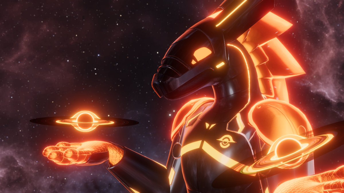 Proto_pabz's tweet photo. Get spaghettified, silly~  

Synth Model: Nicoreda  
Black Hole model by: Nestaeric 
Retexture and VRC avi by me https://t.co/HHdGlGXBJi