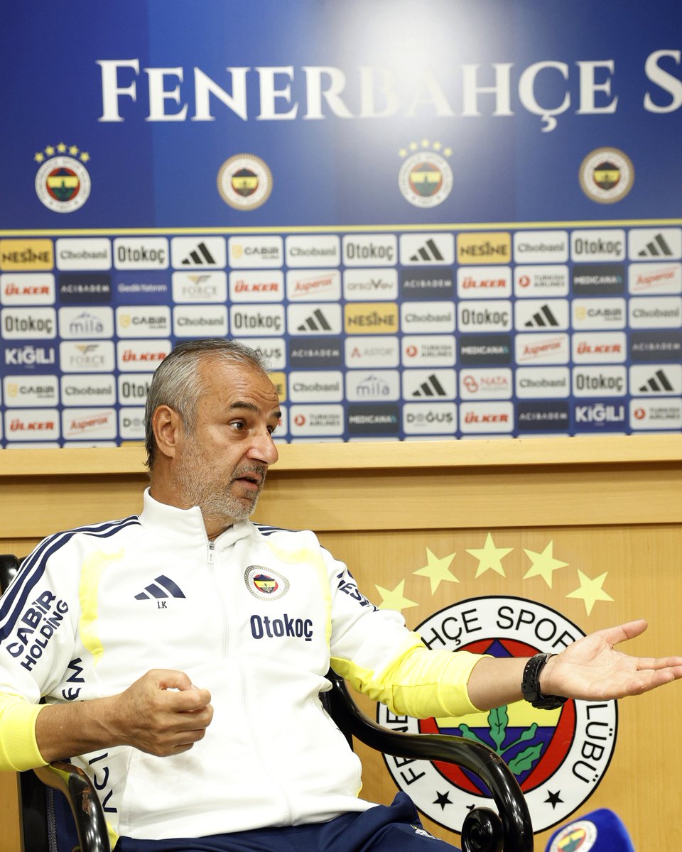 Fenerbahce's tweet photo. Teknik Direktörümüz İsmail Kartal, basın mensuplarına açıklamalarda bulundu. 

🔗 https://t.co/I2PjJ6FAOu https://t.co/b5lLAfCzCf