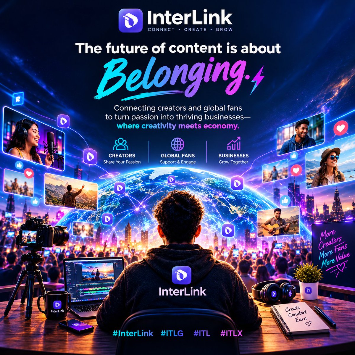 smkhan2020's tweet photo. 🌹Creators don't just make content—they build communities. 🌍⚡
InterLink connects ideas, people, and opportunities to power the next creator economy. 🚀
#InterLink #ITLG #ITL #ITLX https://t.co/Ba5v9aQBlO