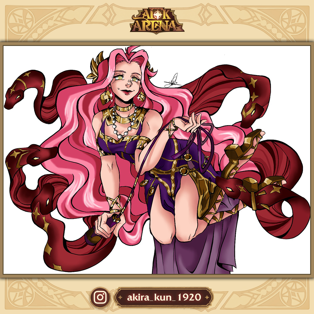 AFK_Arena's tweet photo. [6/7] Three solo artworks showcase different aspects of Athena and Medusa, which one do you like best? 😍

Thanks to all the artists sharing their takes on Esperian heroes with us every month!

Submit your AFK art for October Challenge: https://t.co/ZBoqEYUzsg https://t.co/UlgHQgUgro