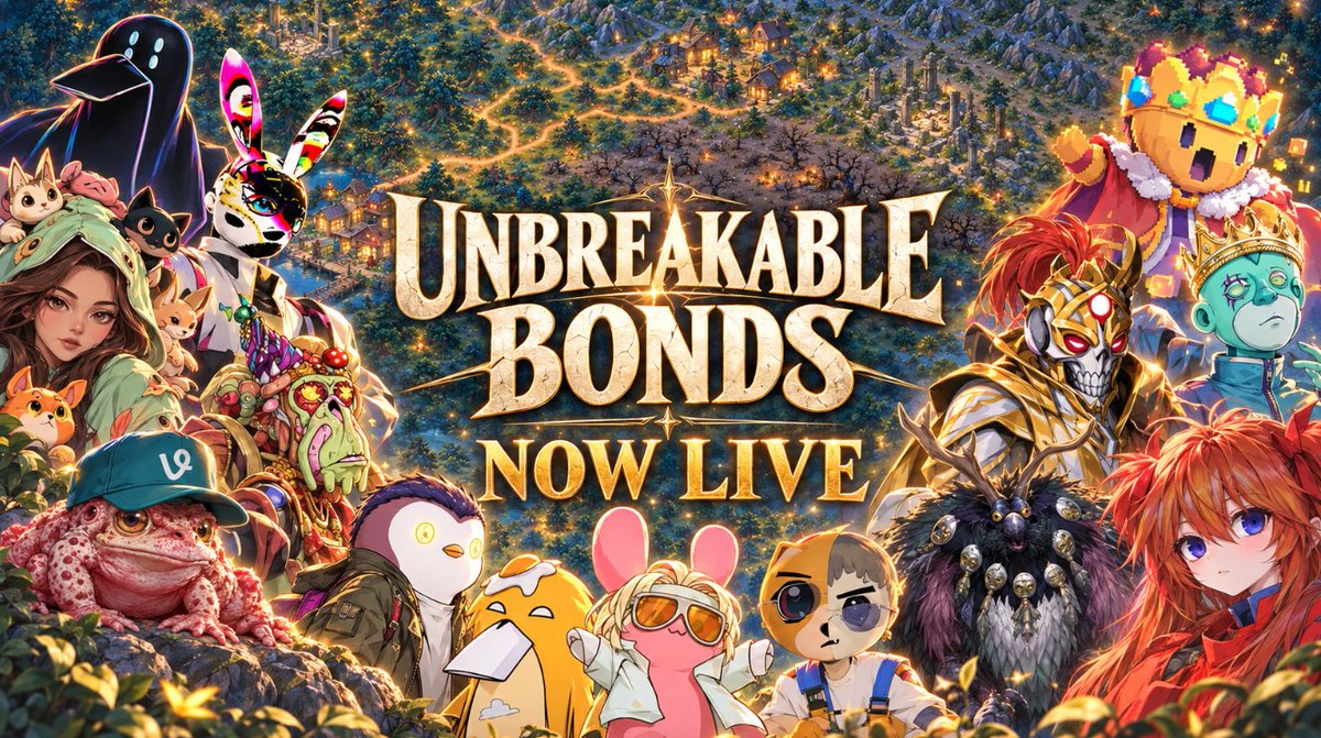 valhistgame's tweet photo. Unbreakable Bonds is live!

   This is my biggest game yet, where you’ll dive into a multiverse of characters from Twitter. The game itself is a mix of a board game and a roguelike. Build your team, complete quests, and defeat monsters - to win, you need to earn 20 victory points!

   https://t.co/tkFzFXol6v

   The initial prize pool is $1,103 and will be increased by the amount that people don’t win in the game. The game is designed to return 105% of the funds with normal play, but if people don’t win - they will get all the funds back through the leaderboard

   You can get onto the leaderboard by finding treasure maps from blue quests. Treasure maps are counted if you find the map and successfully complete the run!

   There are 370 characters in the game - not just 370 characters on the map, but playable characters with animations, abilities, and quests. I hope you enjoy the game