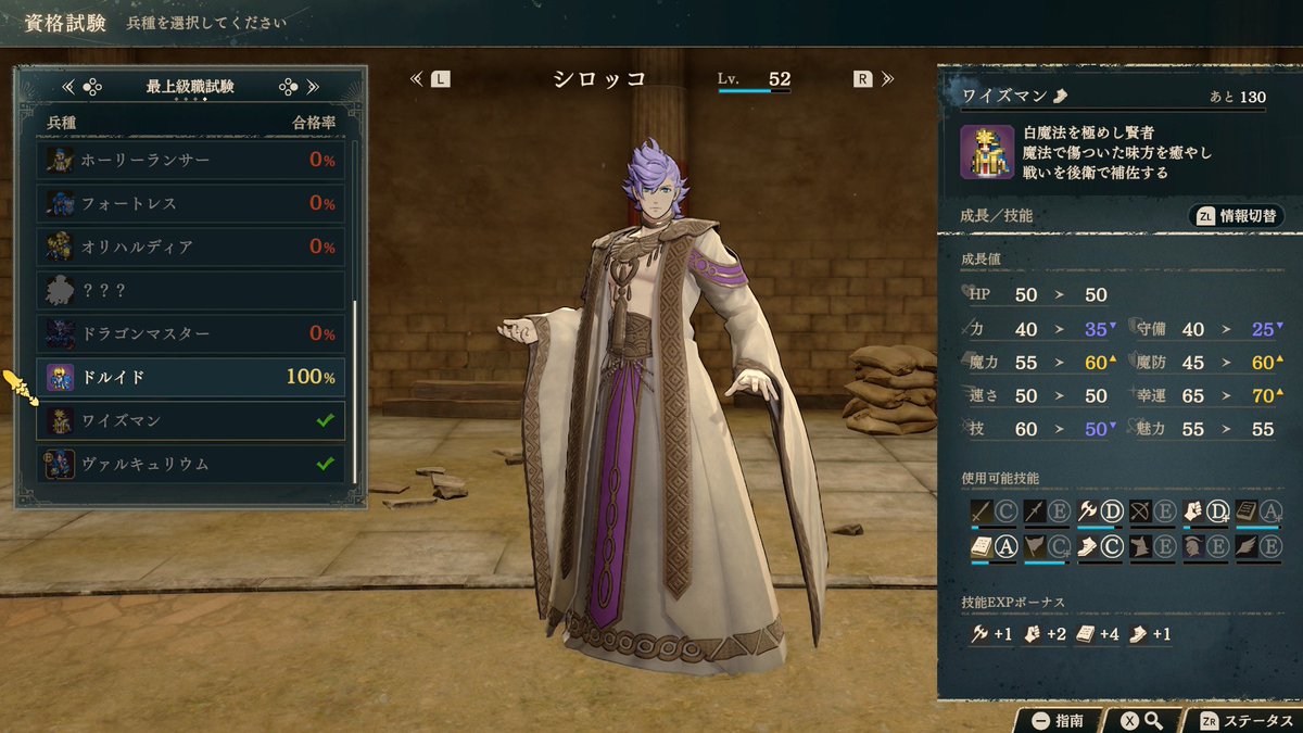 llll1ebn_a's tweet photo. 今作の魔道系、上級職までは黒魔法も白魔法も両方使えるのに最上級職になると馬に乗せないと両立出来ないの微妙に使いづらいな？　#FE万紫千紅 https://t.co/S5iLBDMhwX