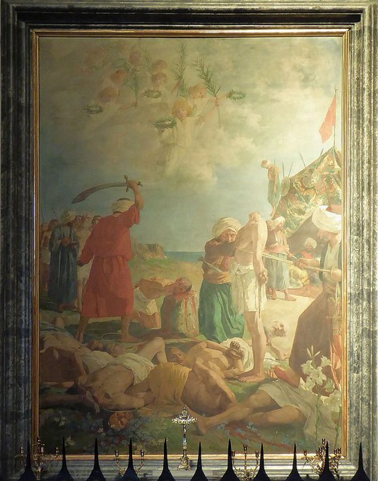 HumbleFlow's tweet photo. In 1480, a Turkish army captured the Italian city of Otranto. They gave the people a choice: convert to Islam or die. Eight hundred Christian men refused. They were executed on a hill outside the city. https://t.co/s9VBZE3G4H