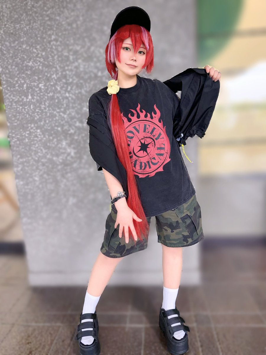 jun_cosplay__'s tweet photo. 🔥🐲cos
いっぱい動けるべりーきゅーとなコーデ❣️

 #コンパスコスプレ
 #コンパス街キャラバン https://t.co/GbJ2ptniQn