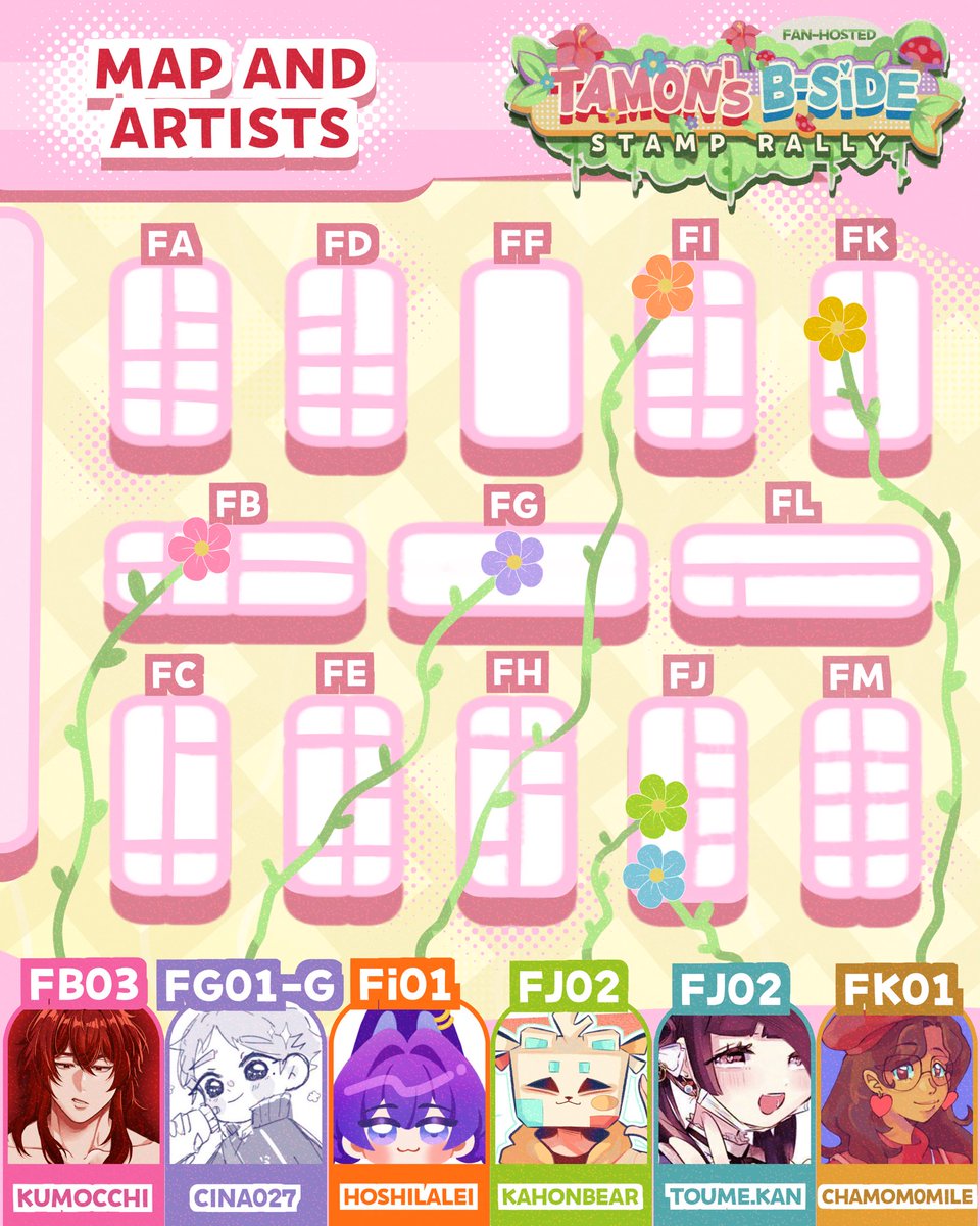 KahonBear's tweet photo. Participating Artists:

🌸 @annakumo 
🌼 @chamom0mile 
🌺 @hoshilalei 
🦋 @toume_kan 
🌱—Me 📦—
🪻 @cina027 https://t.co/W3sQYqZ8iu