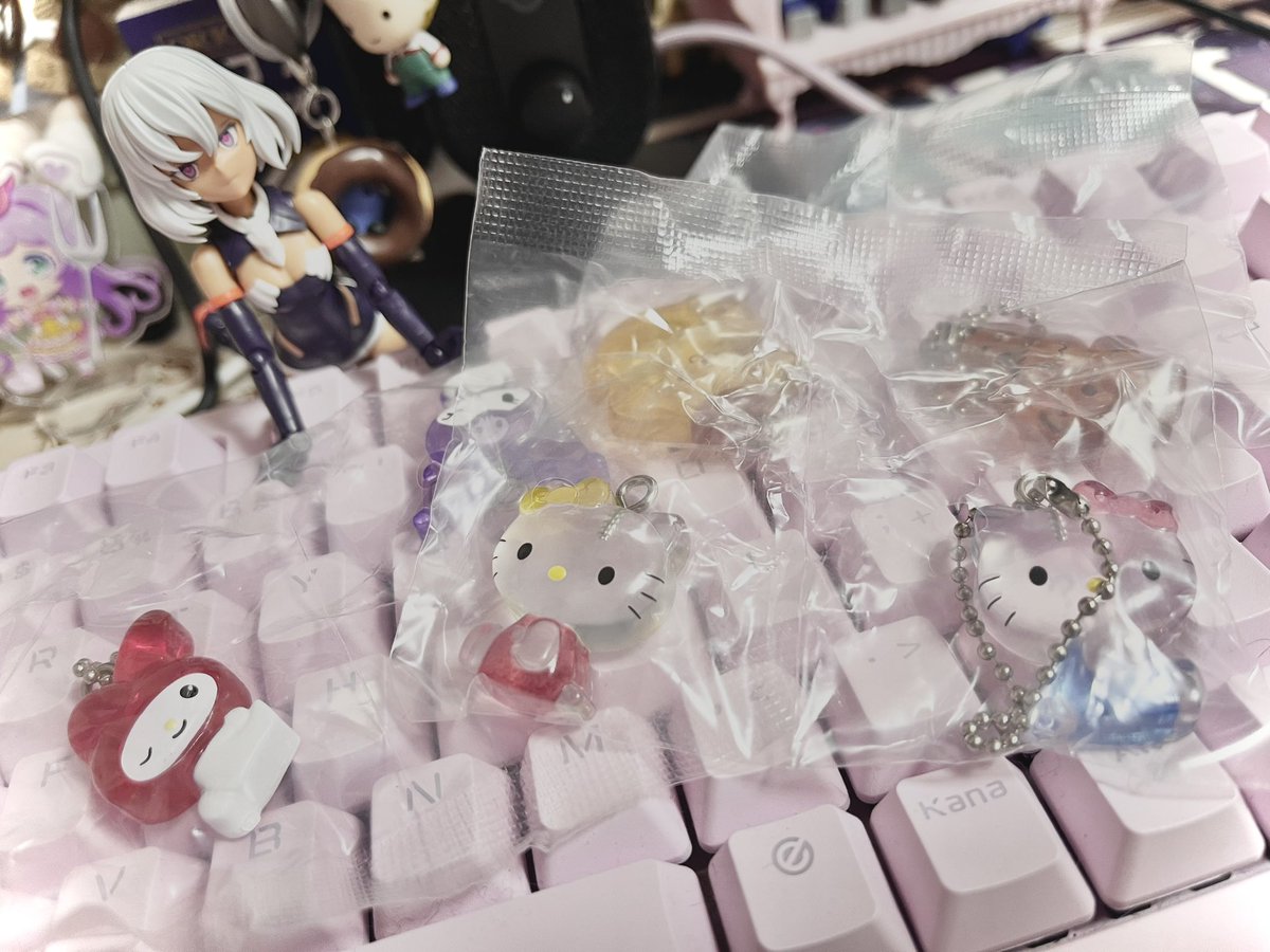 yuyu_s1r0n0's tweet photo. サンリオのガチャ3回だけ引けた🫶 https://t.co/h7Sm6T8nqo