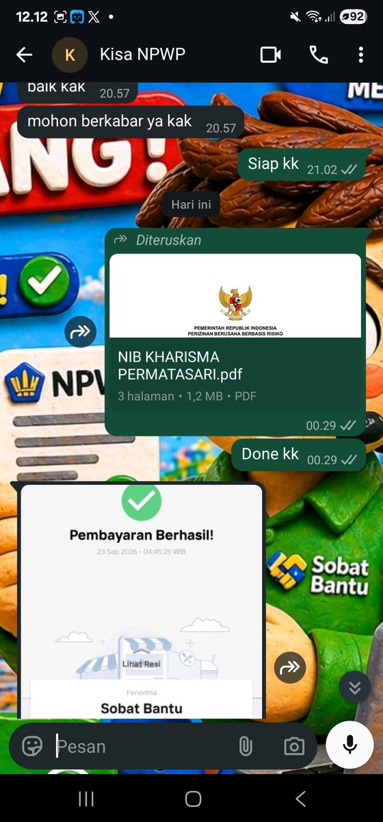 SobatBantu's tweet photo. Jasa Pembuatan NPWP &amp; NIB — Sobat Bantu siap bantu sampai beres!

📲 085756071950
Chat sekarang, kami bantu prosesnya! https://t.co/04EnAYyxxw