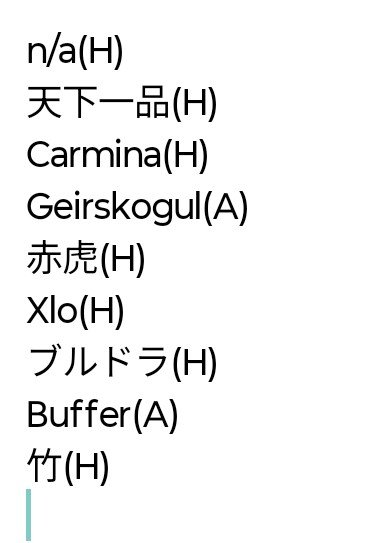 WIPPY_UYA's tweet photo. まー様をストーカーして漁ってみた。
CB1なのから選出してこいつらに決定。
牛とブルドラ以外は正規か鏡なのでスタダでたまにやる。
ちらほらライバル内思い当たる節で🐴氏、がみー先生だけ接続してるってのがあるなぁ…。
いーくさんはレベ５(H)行ってるのあかん。 https://t.co/Y77HheH1Cc
