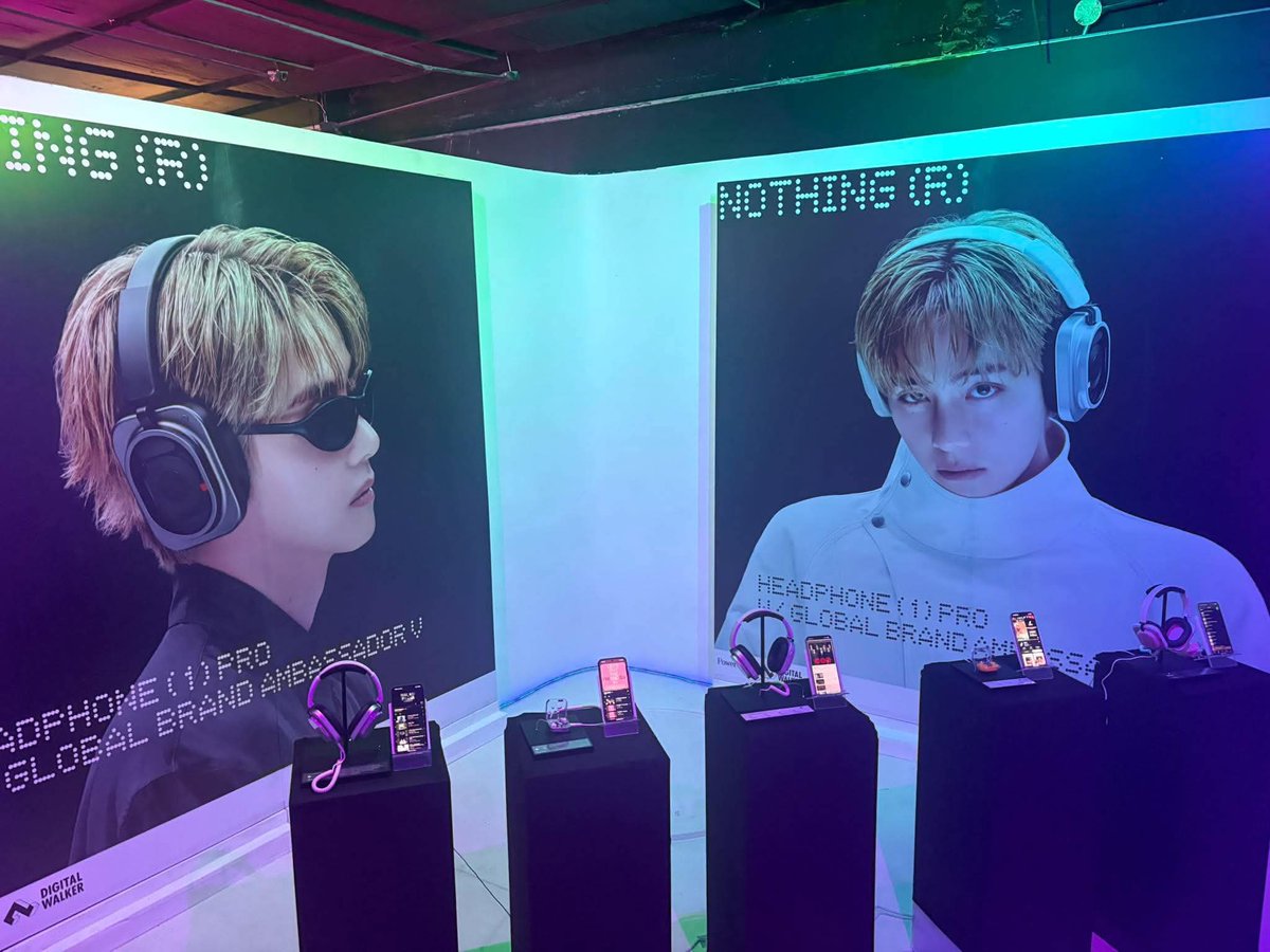 bangtanboysph's tweet photo. Happening Now! 

Introducing Nothing Headphone (1) Pro w/ Global Brand Ambassador V 

#VxNothingPH #KimTaehyungxNothingPH #BTSPHxNothing https://t.co/ErhB0Vugda