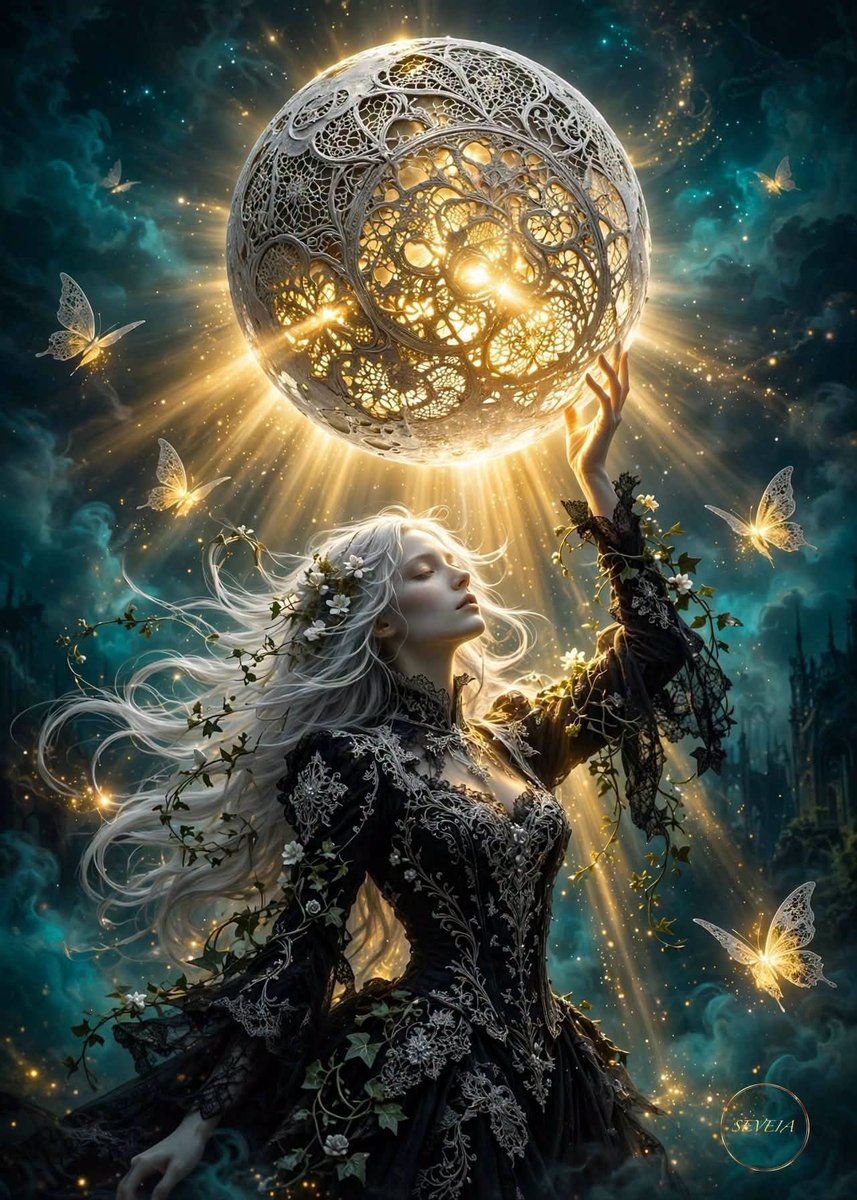 SMawenzi's tweet photo. In the labyrinth of
her quest, she sought 
a witch's favor beneath the
winter solstice,

a bargain with the dusk
to seam what dawn had
failed to mend, 

a longing trapped within
its echo.

Yet her silence became 
a #bequest of borrowed 
dreams.
#vss365
@FoxProse 
@bionicanadian https://t.co/D92Vfi6zah