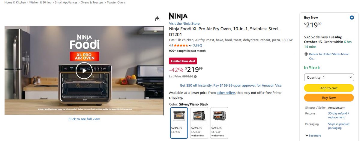 Buzzbasket's tweet photo. 🔥 One oven. 10 ways to cook. 

Meet the Ninja Foodi XL Pro Air Fry Oven:

🍗 Air fry
🍕 Pizza
🍞 Bake
🥩 Roast
🥦 Broil
🍞 Toast
🍓 Dehydrate
♨️ Reheat
Plus, it fits a 5-lb chicken. 😍

👉 Check it out: https://t.co/UXlxl9Uw40

#KitchenFinds #AirFryer #KitchenGadgets https://t.co/DoPSrqbowI