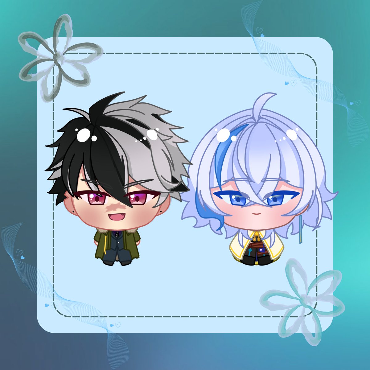Contrasity_love's tweet photo. [Repost because I forgot something-]
[Yume Content]
#PerfectAim 🔫🪀

Small but fierce
A wolf and his mocking bird https://t.co/n1VGyW6O9B