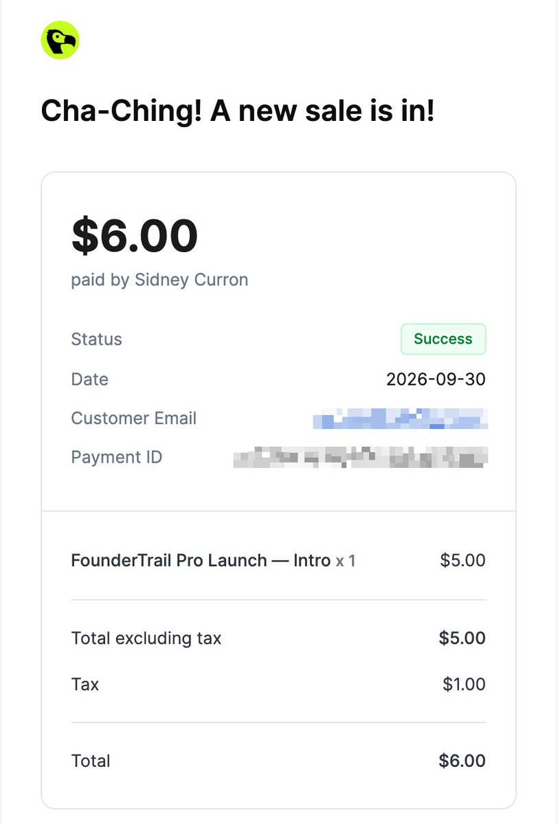 shokhkarim1212's tweet photo. 2nd paying customer for my @FounderTrailApp 🎉

@sidneycur paid for Pro Launch, and now he gets:

· Editable launch graphics ✅
· Editable social posts ✅
· Seven-day results summary ✅
· Pro badge ✅

18 of 20 spots available for just $5, then it'll be $9

Drop your URL below, and I'll invite you 👇