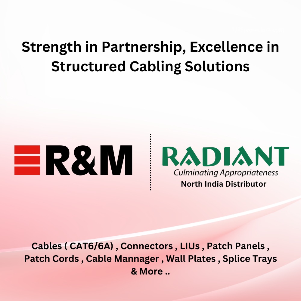 Radiant_in's tweet photo. Our partnership with R&amp;M brings you structured cabling solutions that ensure seamless connectivity, scalability, and reliability for your IT infrastructure. 

Read more: https://t.co/fI1XTNX5Mh

#RadiantInfoSolutions #StructuredCabling #RDM #TechPartnership #Innovation https://t.co/lnEwZBJdx6