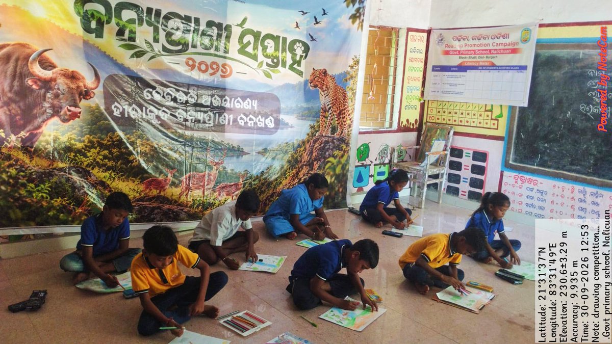HirakudDFO's tweet photo. Celebrating Wildlife Week with a drawing competition inspired by the rich biodiversity of Debrigarh Wildlife Sanctuary.

Theme : "Debrigarh Wildlife Sanctuary"
 
#HirakudWildlifeDivision  #WildlifeWeek2026 #DrawingCompetition #WildlifeConservation #WildlifeArt
@ForestDeptt @pccfodisha @PCCFWL_Odisha