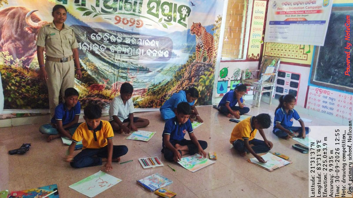 HirakudDFO's tweet photo. Celebrating Wildlife Week with a drawing competition inspired by the rich biodiversity of Debrigarh Wildlife Sanctuary.

Theme : "Debrigarh Wildlife Sanctuary"
 
#HirakudWildlifeDivision  #WildlifeWeek2026 #DrawingCompetition #WildlifeConservation #WildlifeArt
@ForestDeptt @pccfodisha @PCCFWL_Odisha