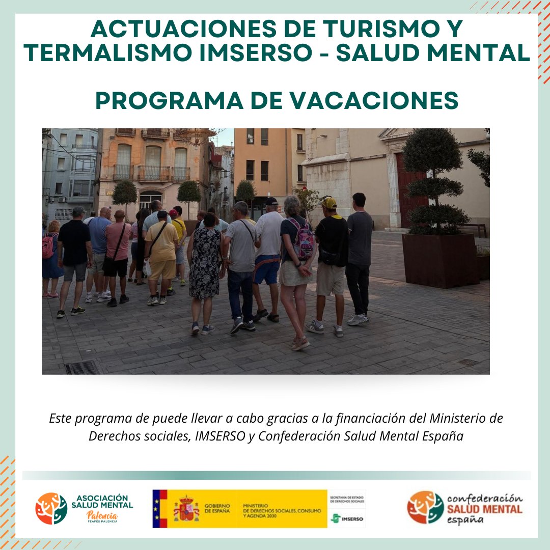 SaludMentalPal's tweet photo. 🌿 La semana pasada disfrutamos del programa de vacaciones, compartiendo nuevas experiencias, actividades y momentos de convivencia  💚
 @MSocialGob @Imserso @consaludmental @saludmentalcyl

#programavacaciones #saludmental https://t.co/1u6uyBTHqg