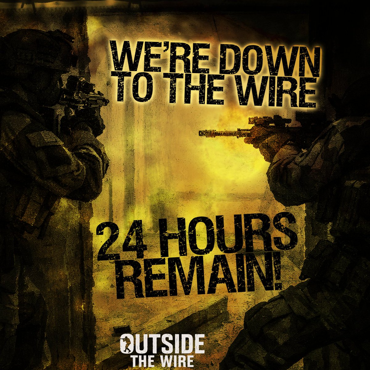 FeedMultiverse's tweet photo. 24 hours left on the Outside the WIre Kickstarter! We've got 7 stretch goals so far! More maps for me to make! :D https://t.co/q0ORNz0IfI