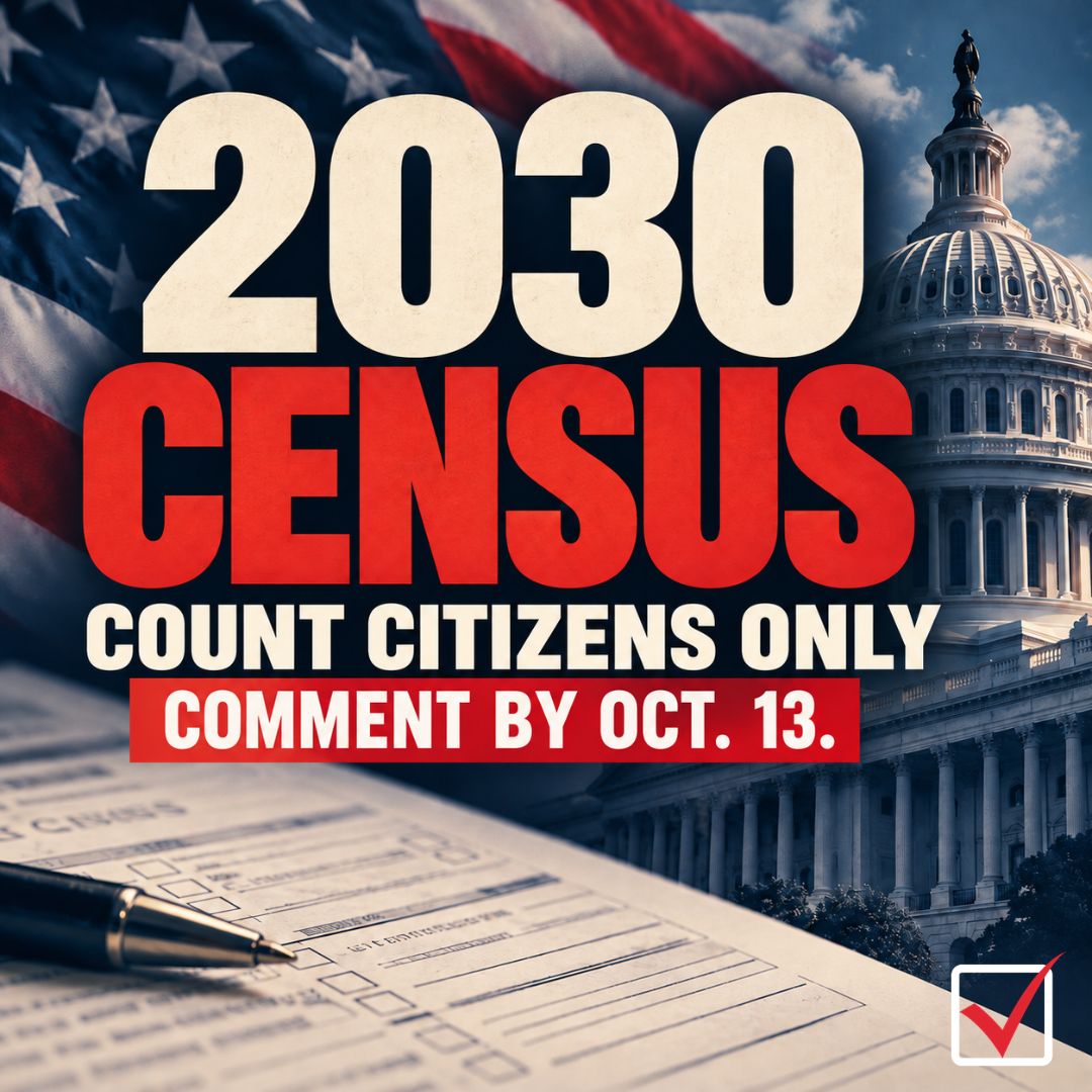 EIwatchdogs's tweet photo. Did you know the Census Bureau included people living in the United States illegally in the 2020 count used to assign House seats?

The 2030 Census is being planned now. 
You have until October 13 to tell the Census Bureau what you want changed.

Election Integrity Network is asking for three things:

1. Put a citizenship question on the census form.
2. Count people directly and explain how the Bureau will avoid the local data problems seen in 2020.
3. Use U.S. citizens only when deciding how many House seats each state gets. The current proposal would also count lawful permanent residents, so this change needs to be requested.

It takes three steps:Open the proposed rule](https://t.co/2pJB8t8MSw), click “Submit a public comment,” then write and submit your views by October 13.

House seats and local planning depend on census data. Make your voice heard.