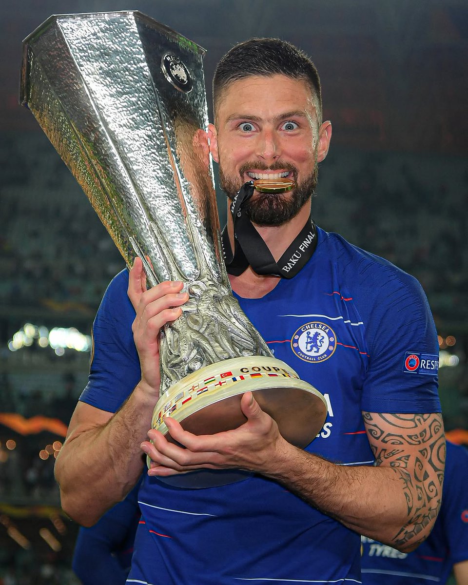 brfootball's tweet photo. Celebrating Olivier Giroud on his 40th birthday.

360 career goals, 14 trophies… and still going strong.

One of the game’s most underrated strikers 🍷🇫🇷 https://t.co/7ncldNywu4