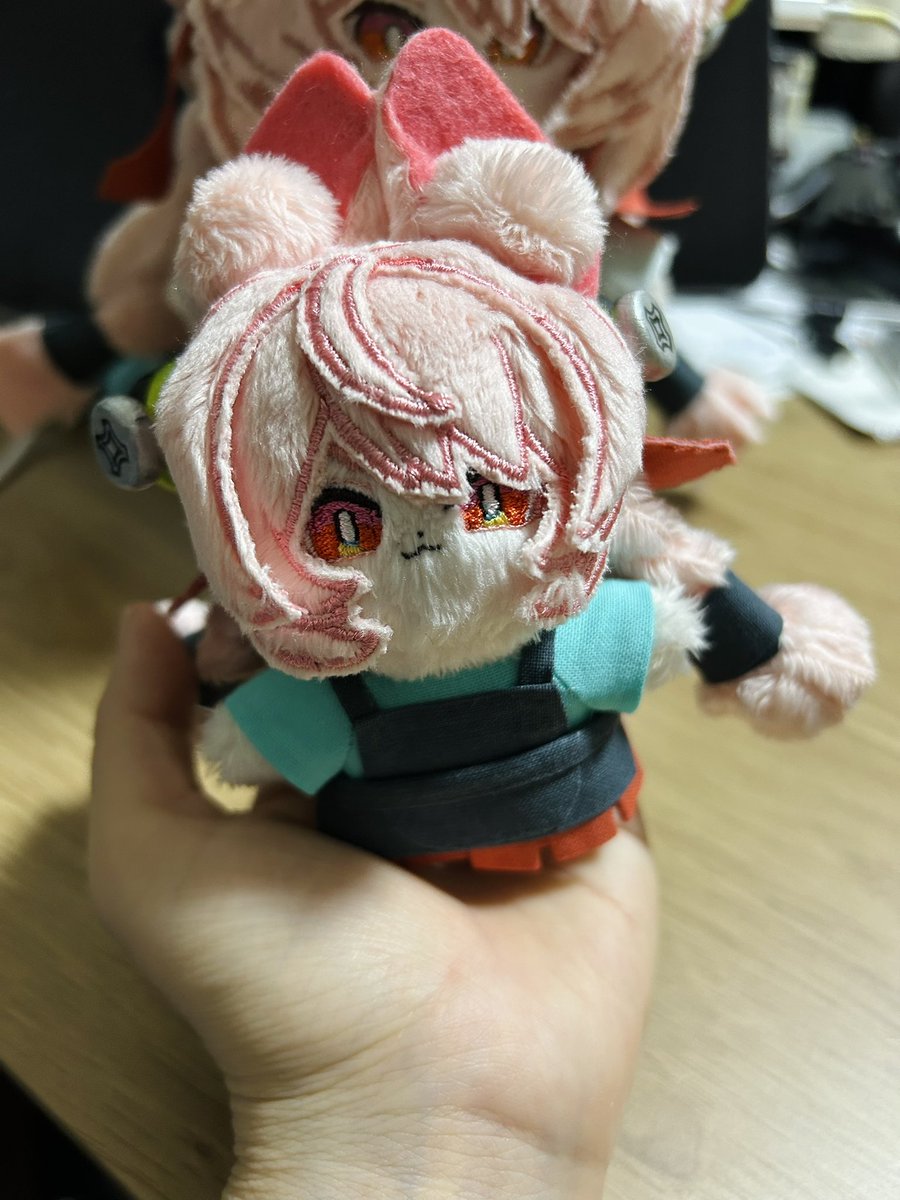 VWajc's tweet photo. - ̗̀⚠︎ ̖́-自作ぬい
連れて歩けるザオちゃんぬいも欲しくて
小さいザオちゃん作りました！！

型紙は前回と同じく
伏様(@ yvc07190426 )の2頭身ぬいを使���させて頂きました！
 #IINUi https://t.co/bYJL7jJNTj