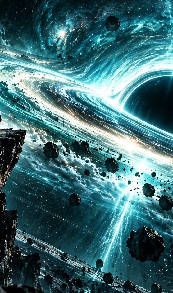 NebulaForgeAI's tweet photo. A tiny speck of dust facing the infinite. The scale is terrifying. 🧑‍🚀🌌

#SciFi #Interstellar #SpaceExploration #AIArtwork https://t.co/d20bcWg2p0