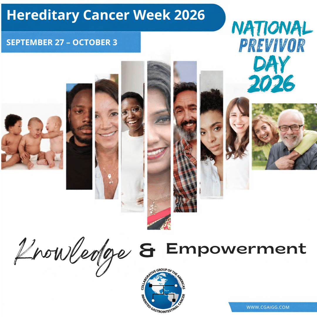 CGAIGC's tweet photo. 🧬On #NationalPrevivorDay, we recognize the ongoing decisions, uncertainty & family implications faced by people living with inherited GI cancer risk.

💬Healthcare professionals, patient advocates & organizations can help previvors feel informed, heard & connected by putting their questions, priorities & experiences at the centre of care.

📖Revisit @MSpringerGC's  blog, “National Previvor Day: Honoring Resilience and Strength,” for perspectives on genetic testing, advocacy & supporting previvors.
👉 https://t.co/nzKkb21b8T

📌Explore CGA-IGC’s educational resources to strengthen your knowledge of hereditary GI cancer syndromes and support patient care.  Visit 👉🔗https://t.co/1P2qaojxKq

#HereditaryCancerAwarenessWeek #HereditaryGICancer