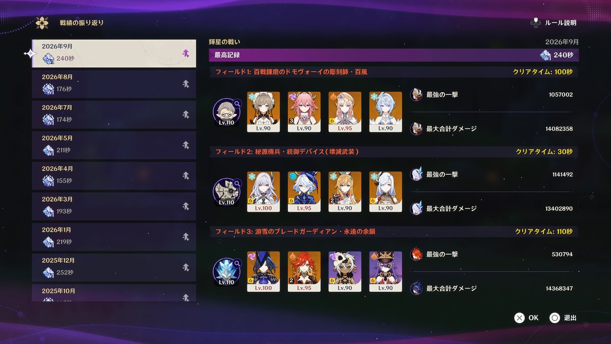 NullitasNulli's tweet photo. 今期の幽境めっちゃキツい。何とかアルティメットをクリアしました。180秒は無理😩

スカークのパーティに一旦無凸ヴォジャニーツァを入れてみましたが、完凸申鶴の方が6秒ほど早かったです。て言うかたったの6秒差なのか💧

詳しくはホヨラボにて→ https://t.co/jpCdjiZ7oA
#原神 #幽境の激戦 https://t.co/mcVcaHimJl