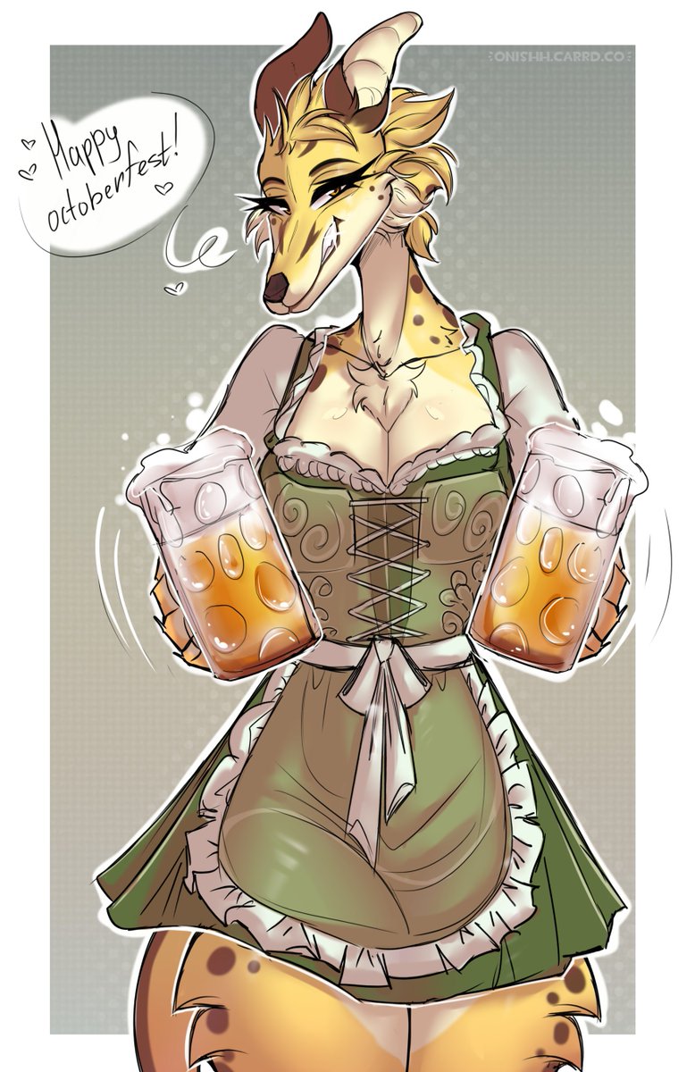 oniSHH11's tweet photo. "Happy oktoberfest!" [COM] 
comm for @acidonix 

#oktoberfest #art #furry #sfw #nsfw https://t.co/HJ4bZ056OV