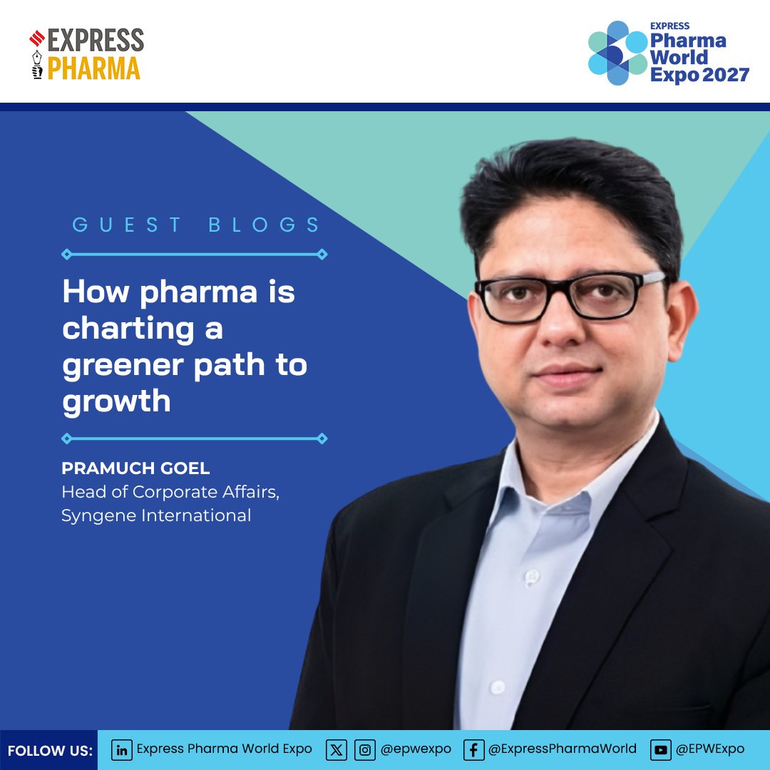 epwexpo's tweet photo. #GuestBlogs | How #pharma is charting a greener path to growth- https://t.co/UnDzqPLERm | #TheNextLeap #ExpressPharmaWorldExpo #ExpressPharmaWorld #EPWExpo https://t.co/bOCLmVAAFQ