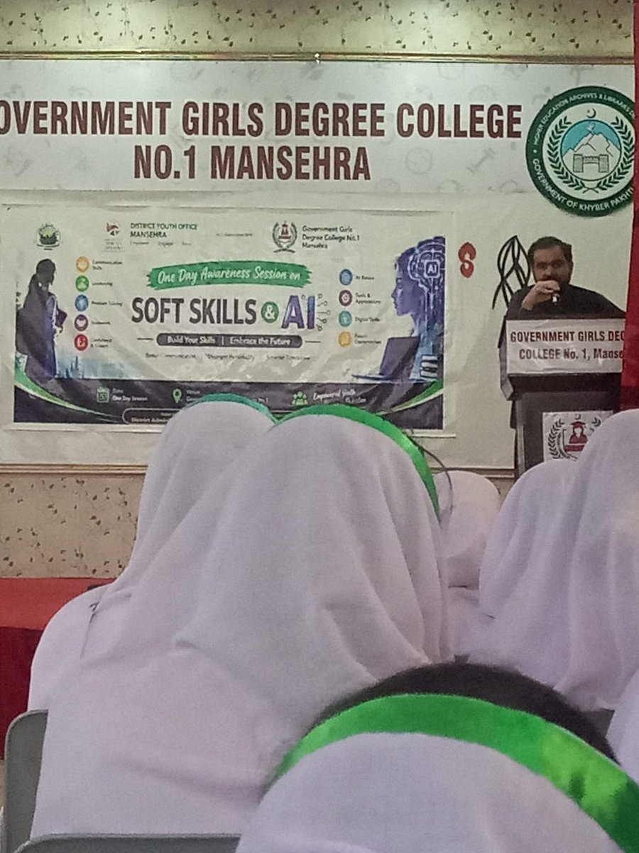 yomansehra's tweet photo. One-Day Awareness Session on Soft Skills &amp; Artificial Intelligence (AI) https://t.co/aiUu7NRSKi