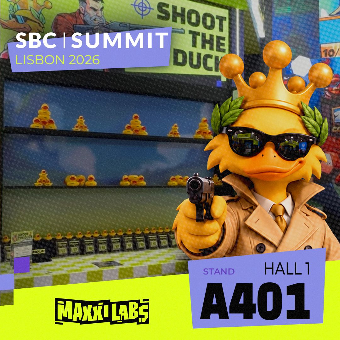 maxxilabs's tweet photo. Yesterday was wild, let's keep the same energy today for D2!🔥 

Come flex your skills on Shoot the Ducks and grab some exclusive Maxxi Labs gear. Don't leave Lisbon empty-handed!
 
18+ only | Please Gamble Responsibly https://t.co/zpN4FeklhB 
#MaxxiLabs #MadDucks #SBC2026 https://t.co/0Z8k1ps3Bf