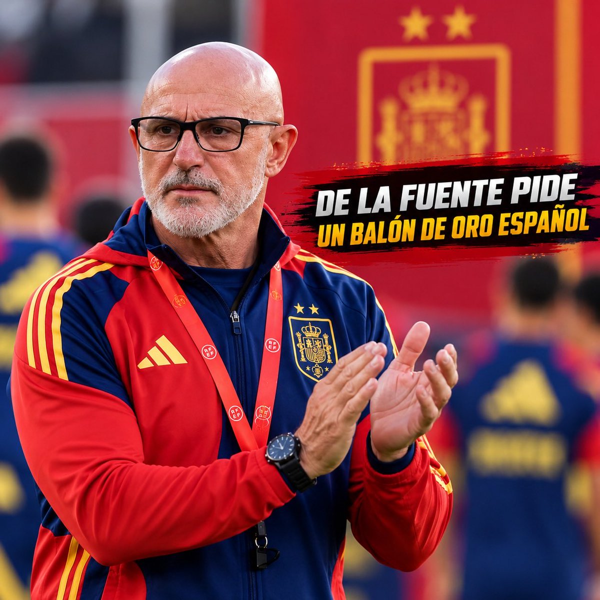 GOALSTATSLAB's tweet photo. 🇪��� Luis de la Fuente: «El Balón de Oro lo debe ganar un español». El seleccionador reivindica el nivel del fútbol español y destaca el enorme potencial de Lamine Yamal, al que sitúa entre los grandes talentos de su generación. https://t.co/Vp6D5Vob2P